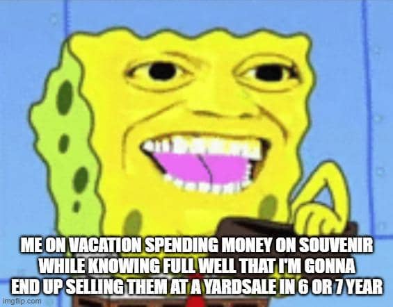 meme SpongeBob tentang pengeluaran