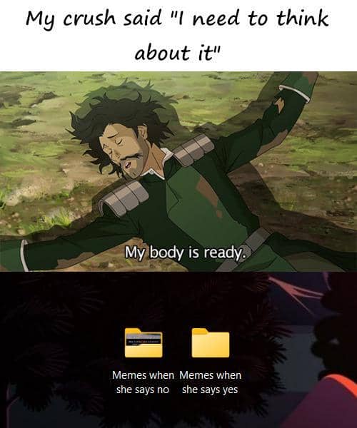 meme anime tentang gebetan