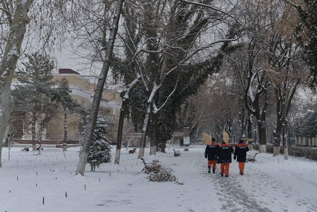 ilustrasi musim salju di Uzbekistan