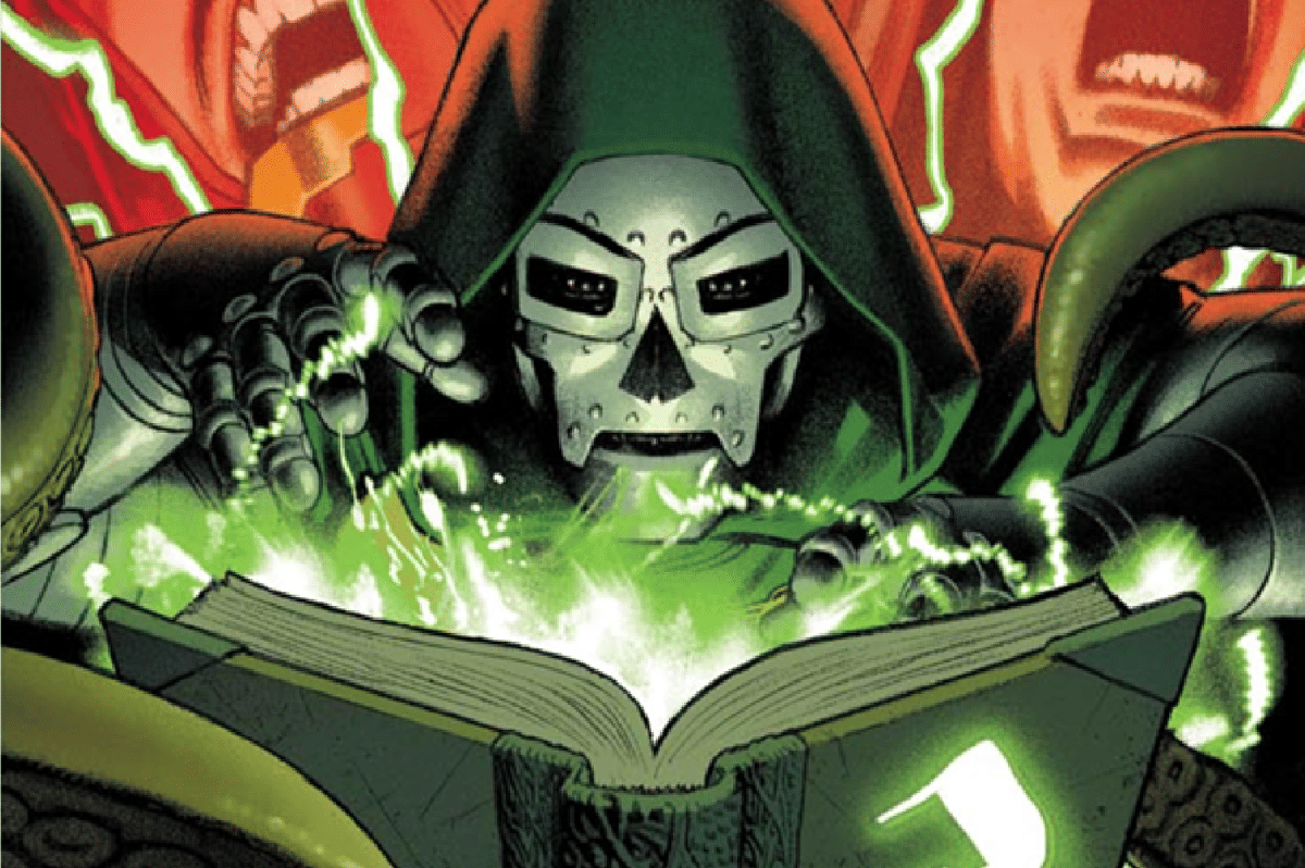 Doctor Doom menggunakan Darkhold