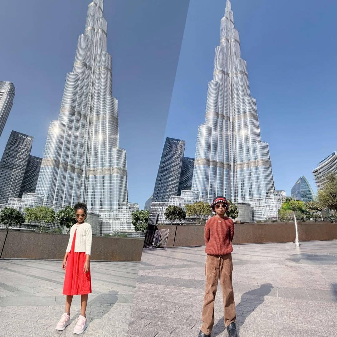 Kimmy Jayanti dan keluarga liburan di Dubai.