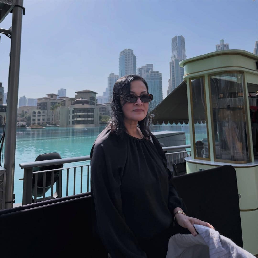 Kimmy Jayanti dan keluarga liburan di Dubai.