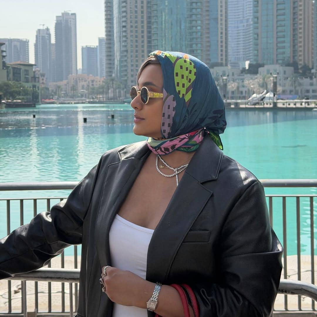 Kimmy Jayanti dan keluarga liburan di Dubai.