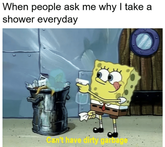 meme SpongeBob saat ditanya berbagai hal