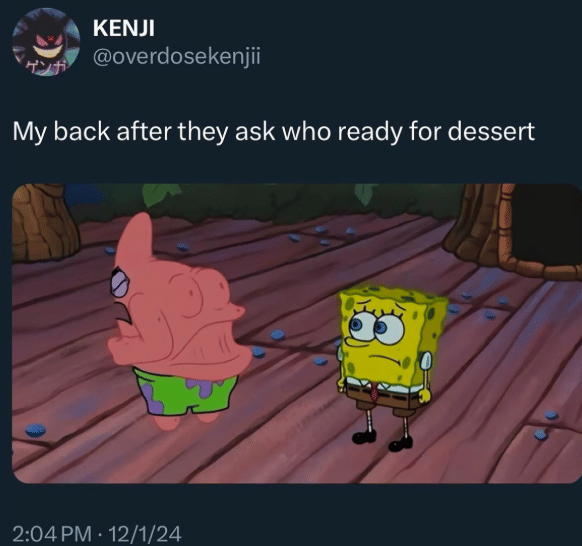 meme SpongeBob saat ditanya berbagai hal