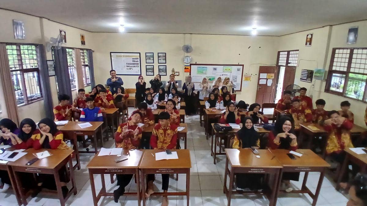 Suasana Wiki Bakunjang isu Kawin Anum di SMAN 2 Karang Intan, Kabupaten Banjar.