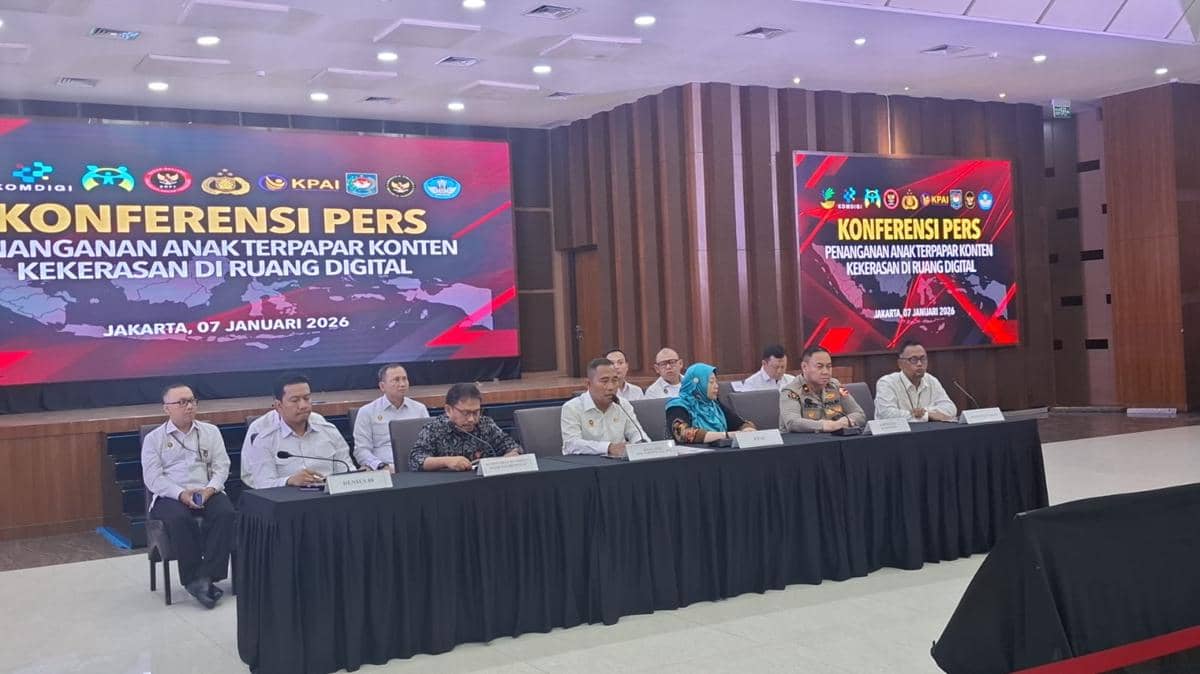 Konferensi pers di Gedung Bareskrim Polri, Jakarta