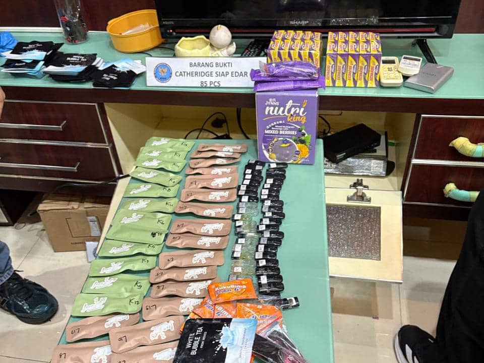 Barang bukti vape narkotika