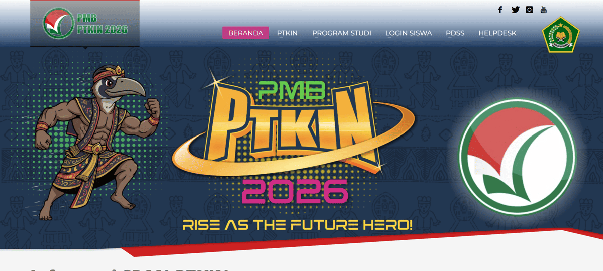 Ketentuan Memilih Jurusan SPAN PTKIN 2026