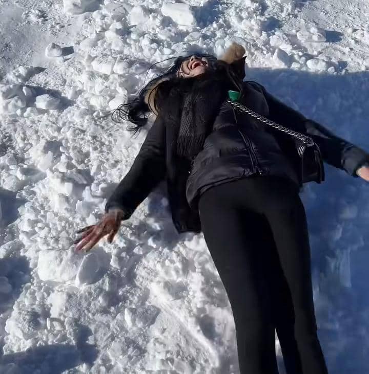 potret Nita Gunawan naik Gunung Jungfraujoch