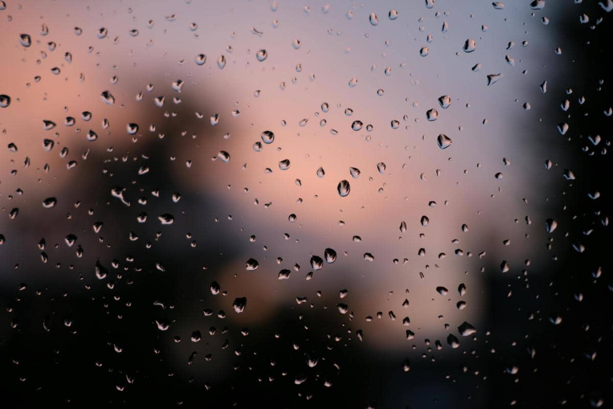 Ilustrasi rintik hujan
