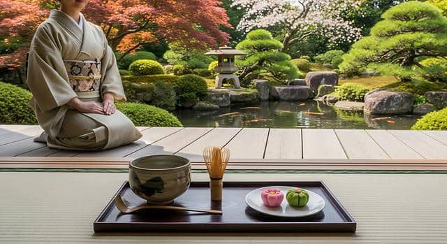 ilustrasi perempuan memakai yukata 