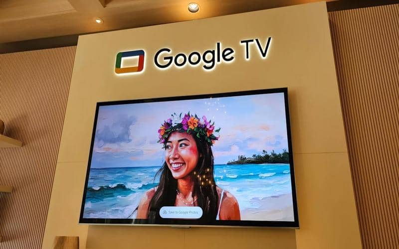 Demo Google TV di CES 2026