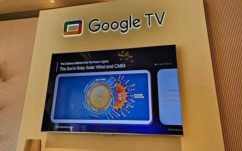 Demo Google TV di CES 2026