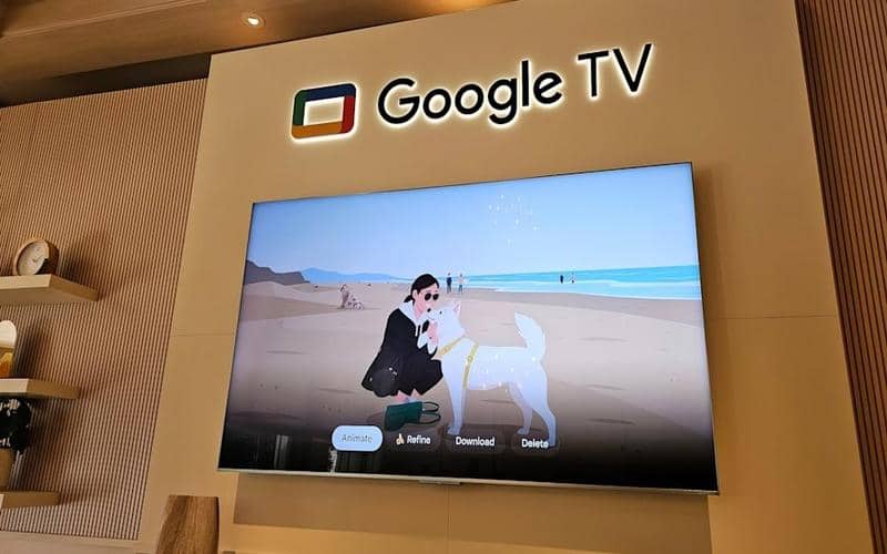Demo Google TV di CES 2026