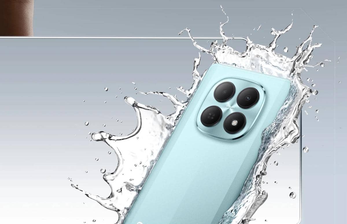 ilustrasi POCO M8 5G yang bersertifikasi IP66