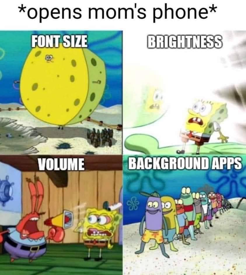 meme SpongeBob kesilauan
