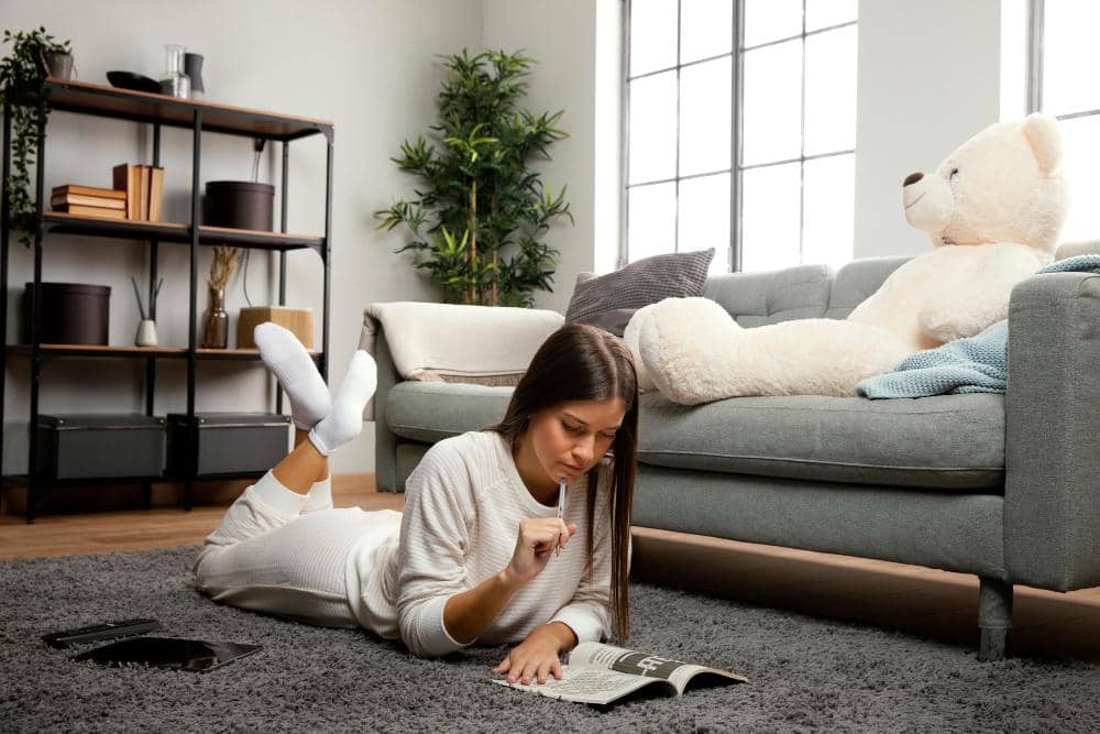 ilustrasi perempuan me time