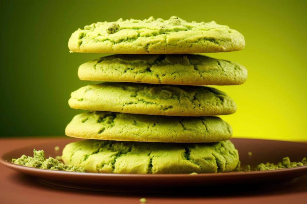 ilustrasi matcha soft cookies