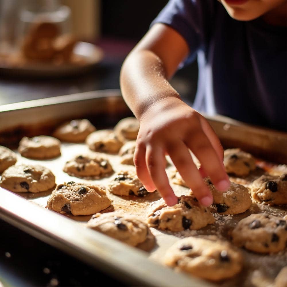 ilustrasi membuat cookies