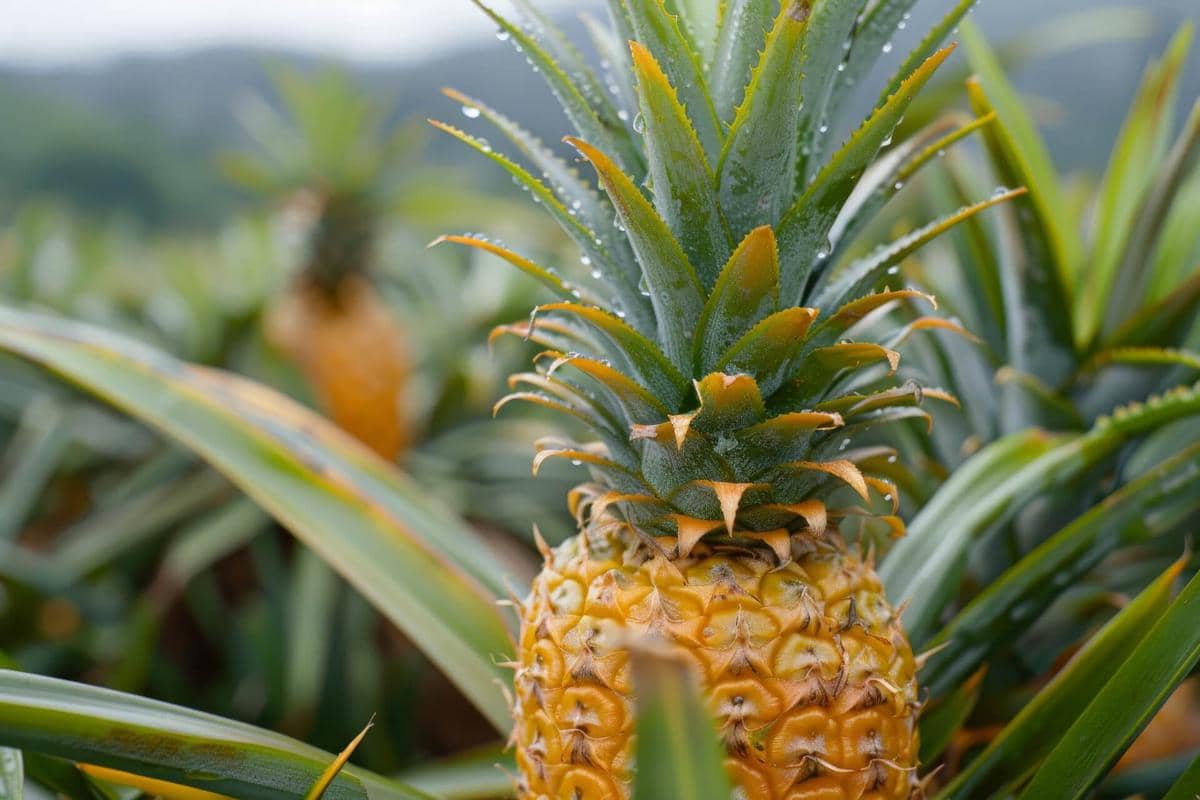 ilustrasi buah nanas