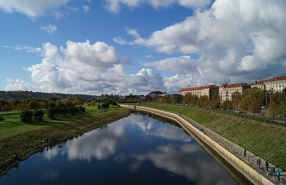 Sungai Nemunas di Kaunas