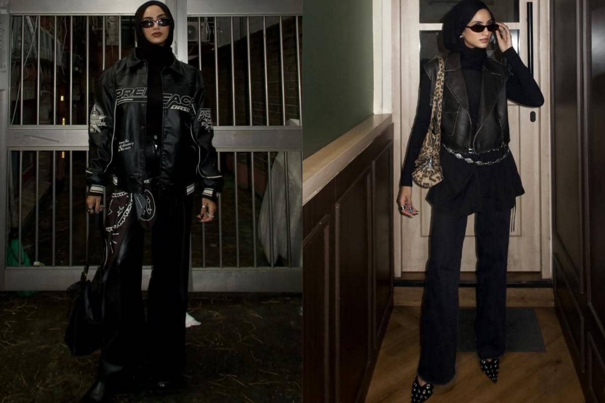 9 Mix and Match Leather Outfit ala Munira Agile, Kece Maksimal!