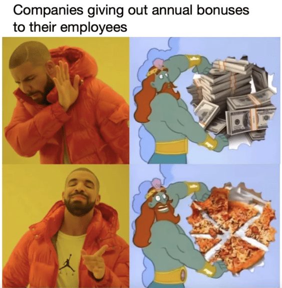 meme bonus dari tempat kerja