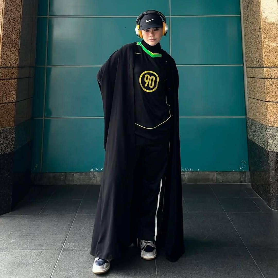 Ide outfit Abaya ala Sivia Azizah