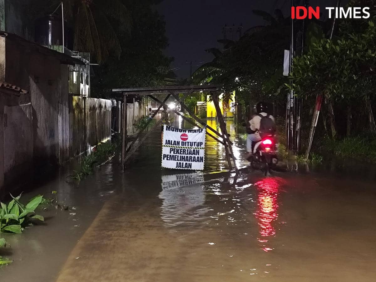 Banjir di Sukarame, Bandar Lampung.