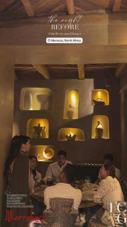 Artis di Welcome Dinner Pernikahan Ranggaz Laksmana (instagram.com/fcgweddings)