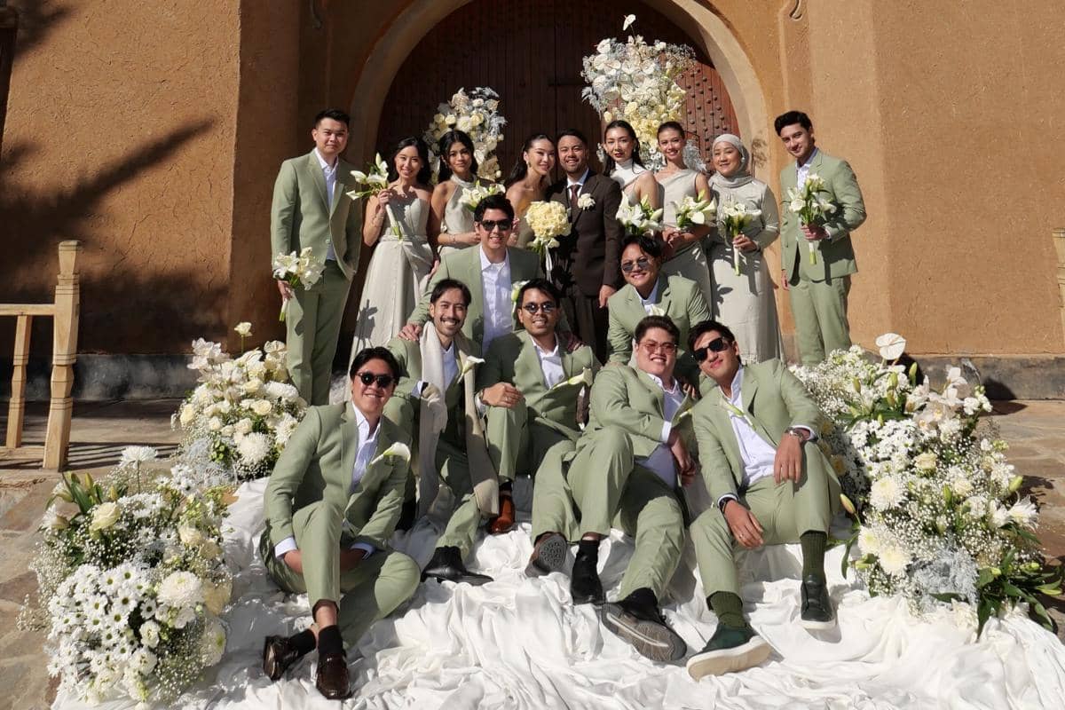 Artis Jadi Bridesmaid-Groomsmen Ranggaz Laksmana dan Angie (instagram.com/angieprijanto)