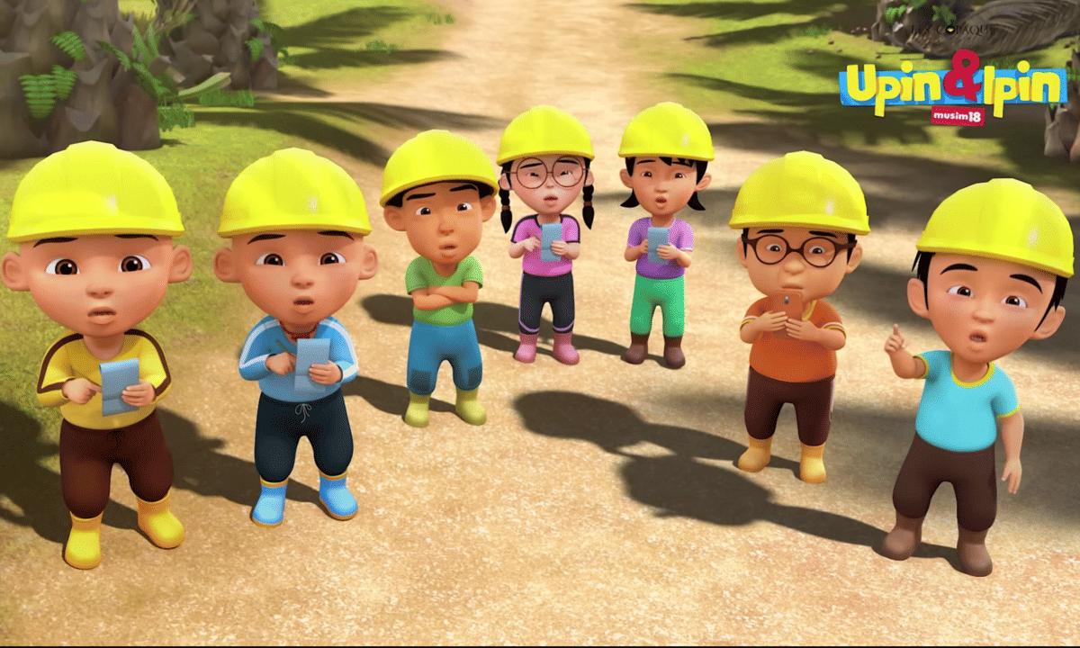 Upin, Ipin, dan teman-teman di kebun sawit