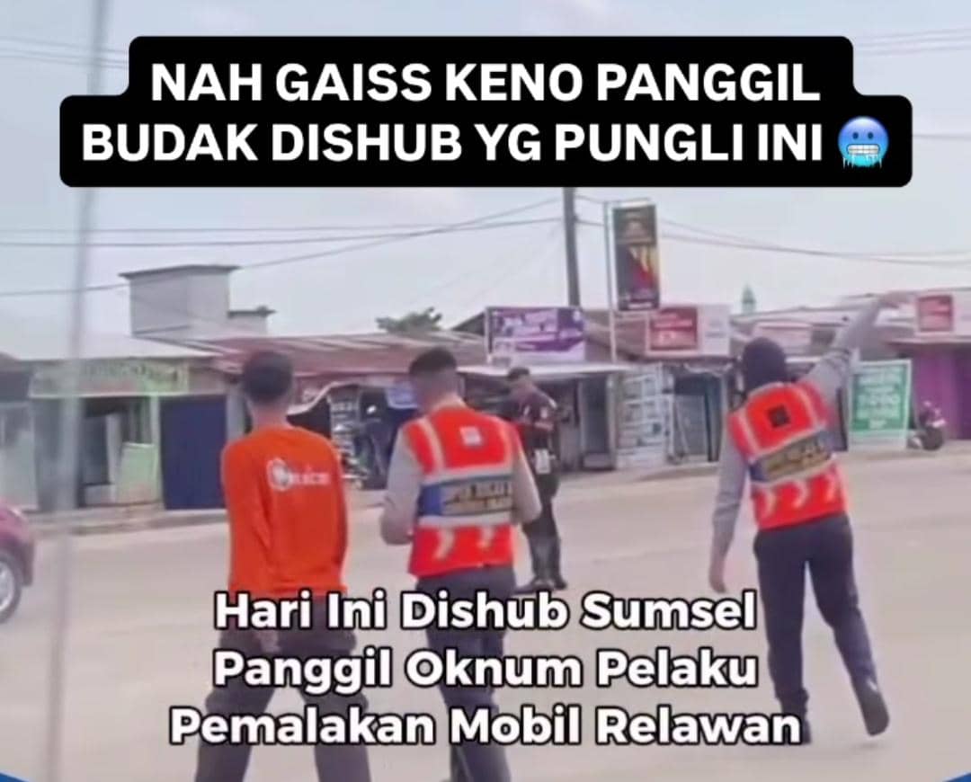 Viral Petugas Dishub Lakukan Pungli di Palembang