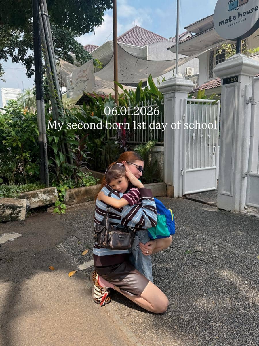 hari pertama sekolah anak artis usai tahun baru 2026