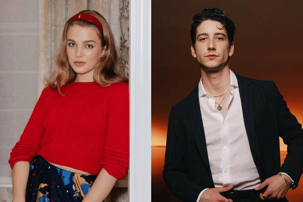 Kolase foto Teagan Croft dan Milo Manheim