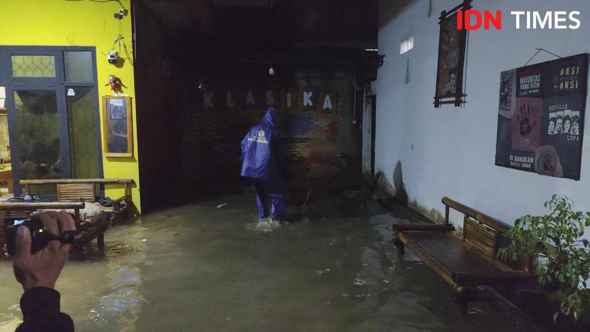 Banjir di Sukarame, Bandar Lampung.