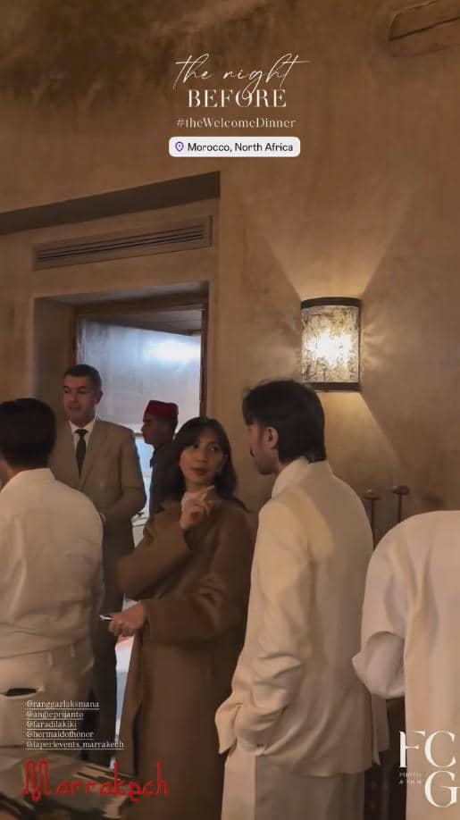 Artis di Welcome Dinner Pernikahan Ranggaz Laksmana (instagram.com/fcgweddings)