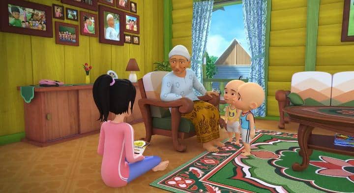 cuplikan Upin & Ipin episode "Gulai Kemahang"