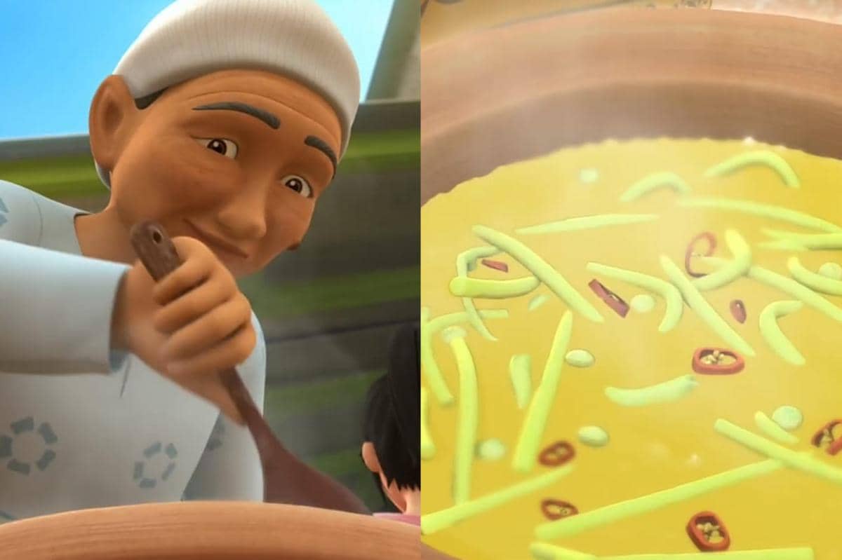 cuplikan Upin & Ipin episode "Gulai Kemahang"