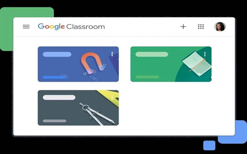 ilustrasi pembuatan materi pelajaran di Google Classroom