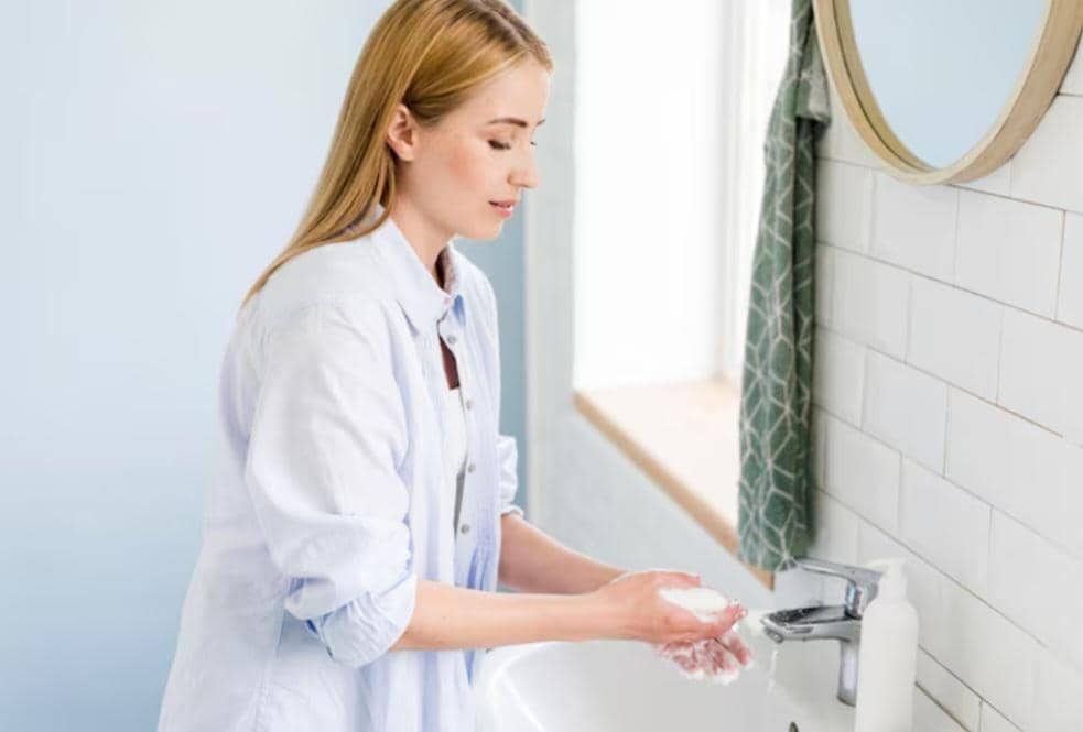 ilustrasi cuci tangan