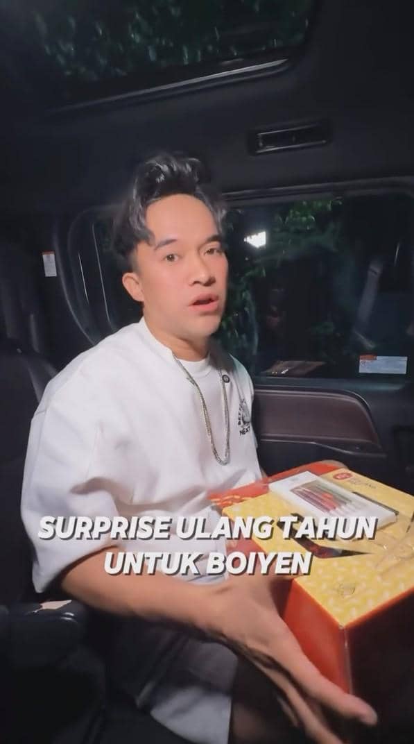 Anwar berikan kejutan ulang tahun untuk Boiyen (instagram.com/anwar_bab)