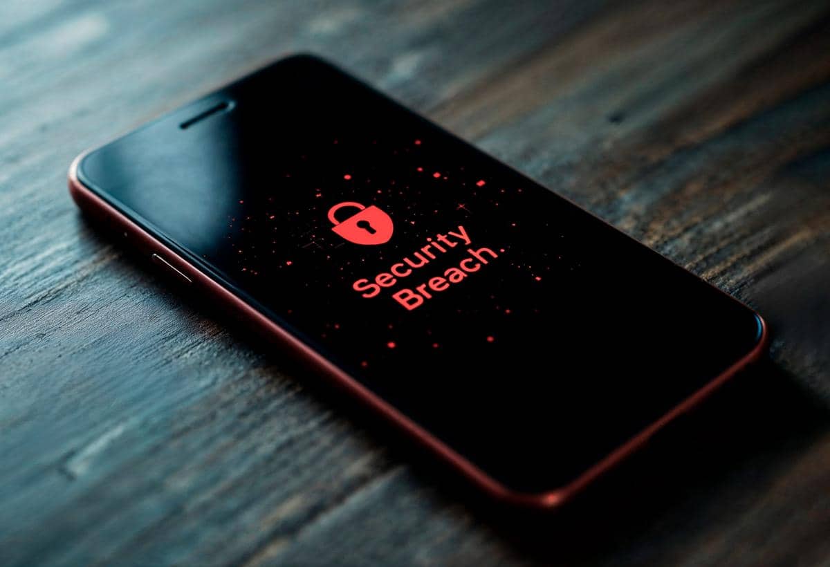 ilustrasi layar ponsel terkunci secara tidak wajar