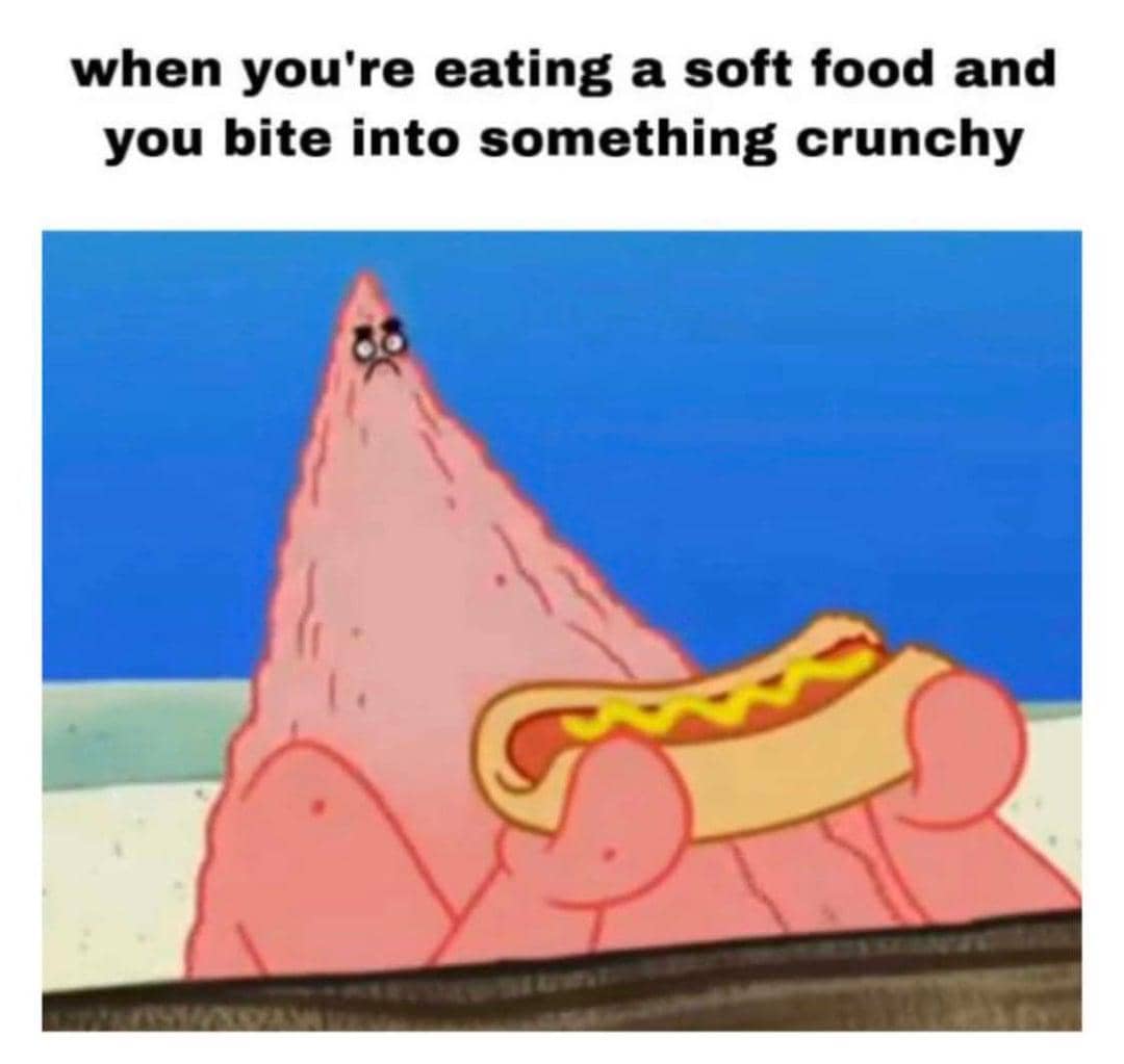 meme SpongeBob tentang mengunyah