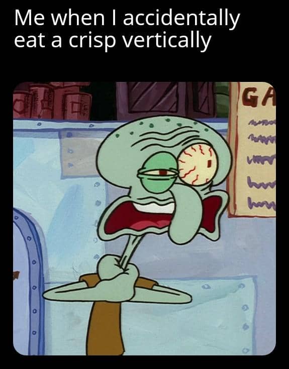 meme SpongeBob tentang mengunyah