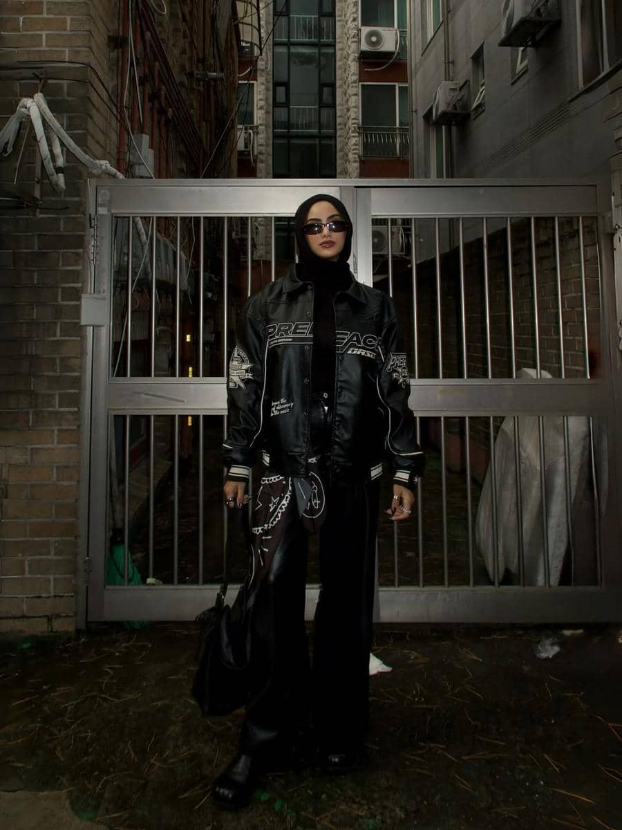 OOTD Material Leather ala Munira Agile