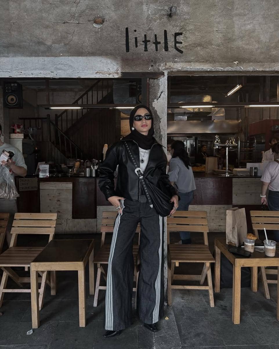 OOTD Material Leather ala Munira Agile