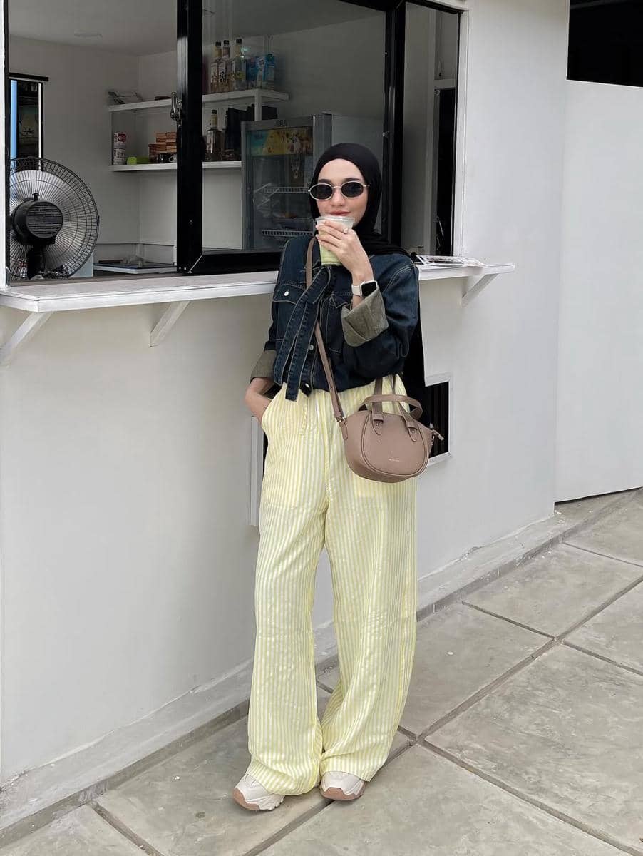 OOTD Striped Pants ala Lisna Feri