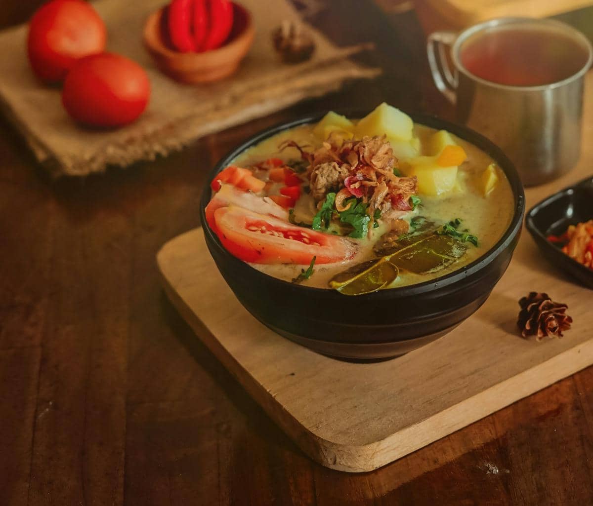 ilustrasi soto Betawi tanpa santan ala anak kos 